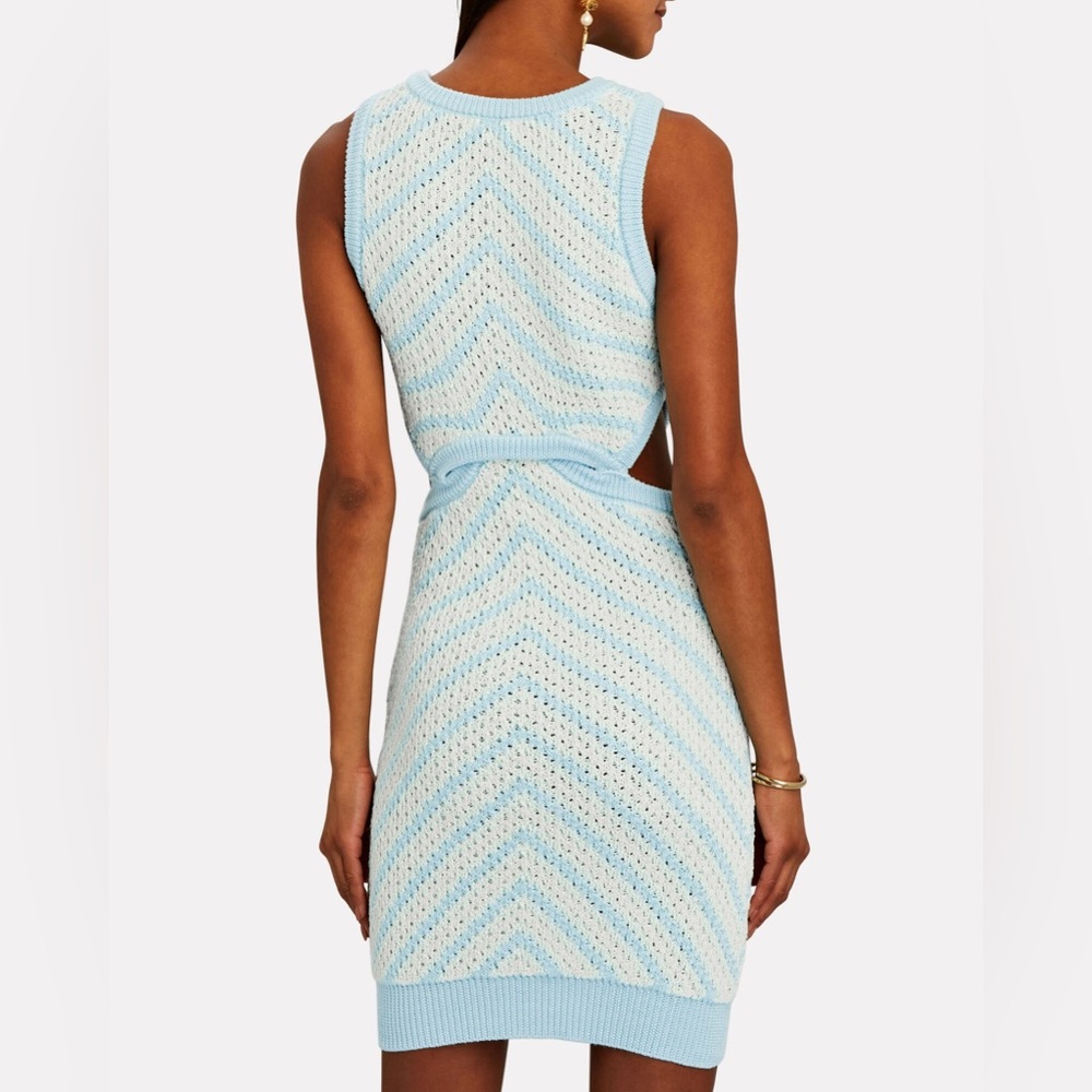 FOR LOVE & LEMONS Corinna Chevron‎ Knit Mini Dress small - Picture 4 of 10